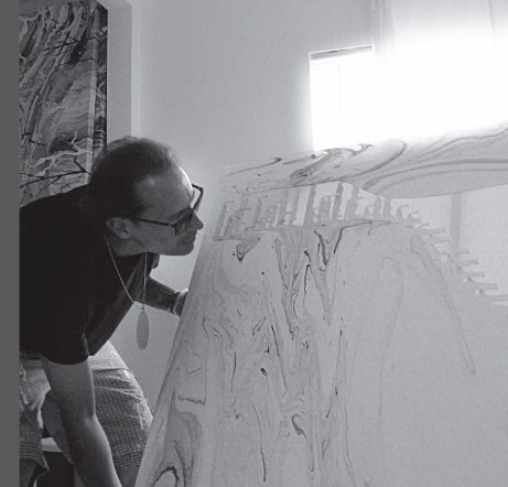 Diego Santanelli in his studio